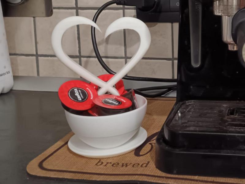 Coffee cup with heart