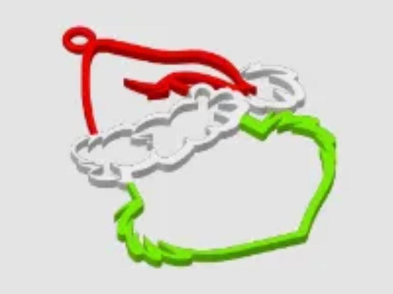 Grinch Christmas ball, customizable