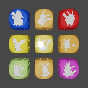 Pikachu Line Dice