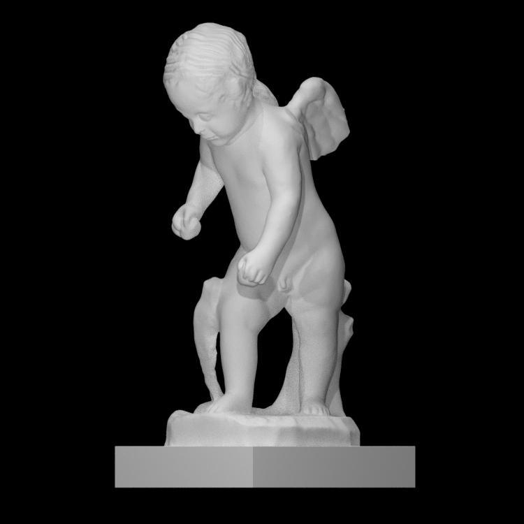 Cupid carving a Bow