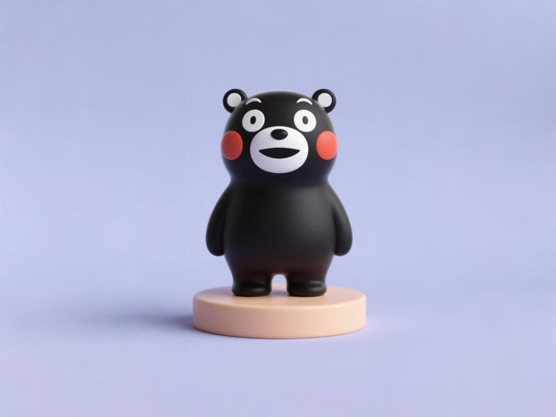 Kumamon - Kumamoto Prefecture mascot - Children's coloring toy