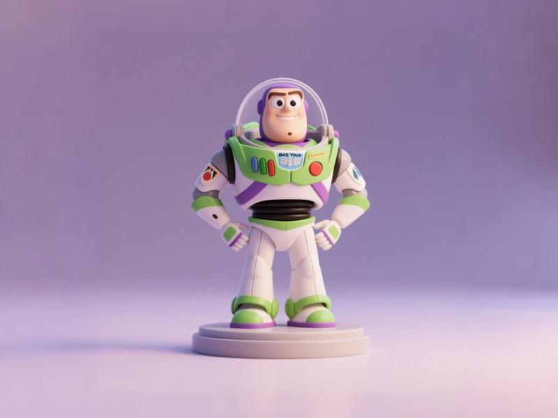 Buzz Lightyear - Toy Story - Animated Movie Peripheral Figure - Children's Coloring Toy
