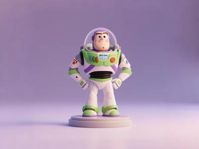 Buzz Lightyear - Toy Story - Animated Movie Peripheral Figure - Children's Coloring Toy