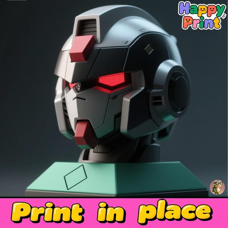 Mecha head sculpture,Gundam head sculpture