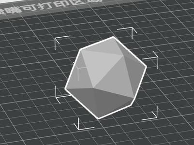 A twenty-sided object