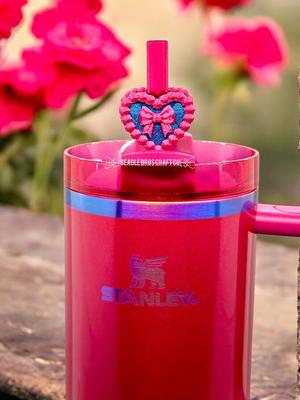 Coquette Bow Cake Stanley Straw Topper