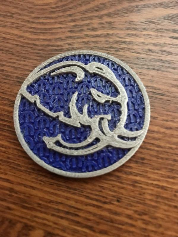 Mopar 426 Hemi Hellephant Fuel Door Medallion 