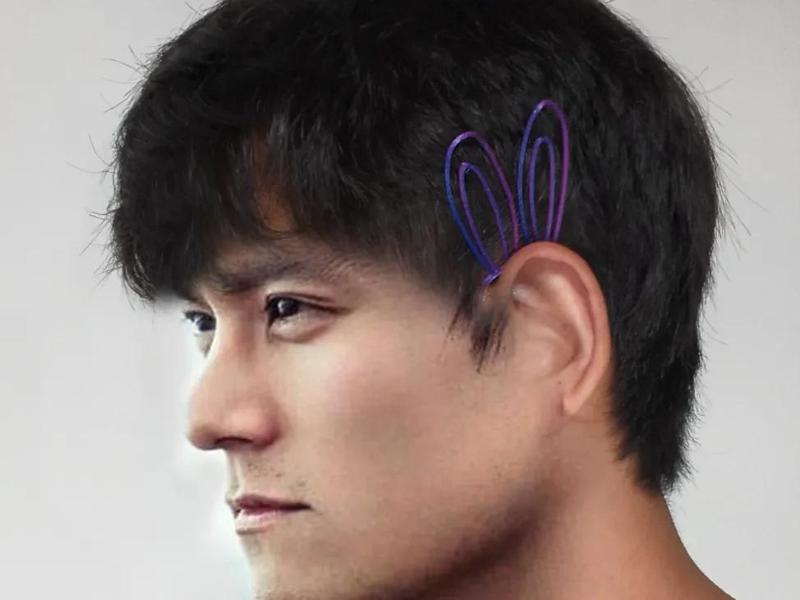 Daughter Pampering Series / Must-Have for Stall Sales / Five-Minute Tiny Toy: Bunny Ear Earring