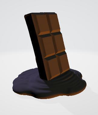 Melted chocolate