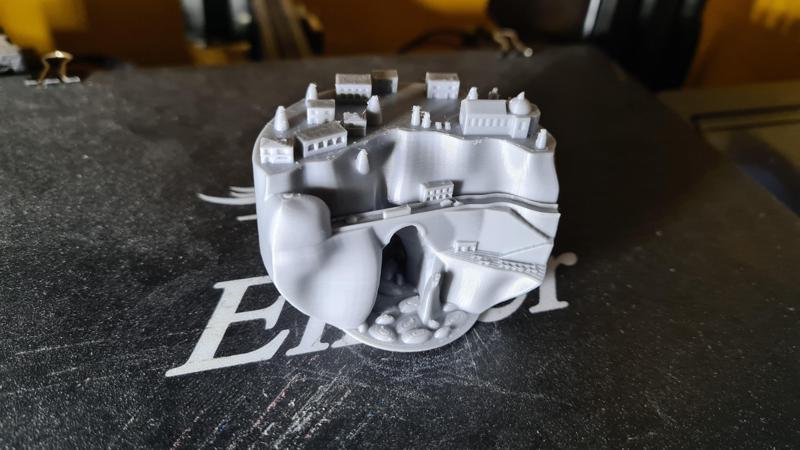 Amalfi Coast Diorama in Nutella jar