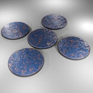 5x 100mm base with rising squares ground (+toppers)