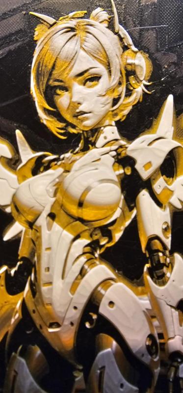 Sexy Cyborg woman Hueforge