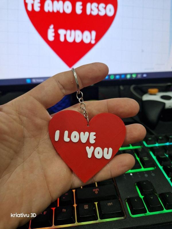 porta chaves , i love you