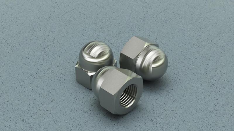 DIN 1587 BLIND NUT - M20x2.0 FINE THREAD