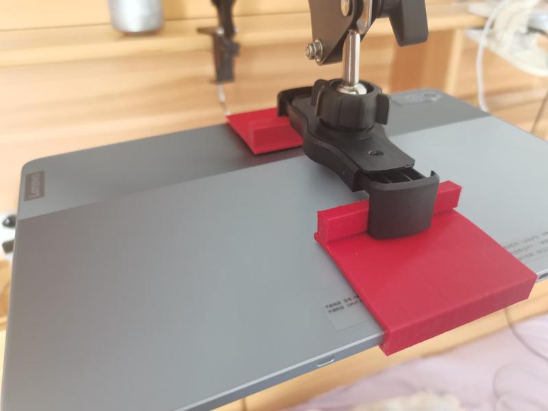 Phone holder clamp adapter for tablet