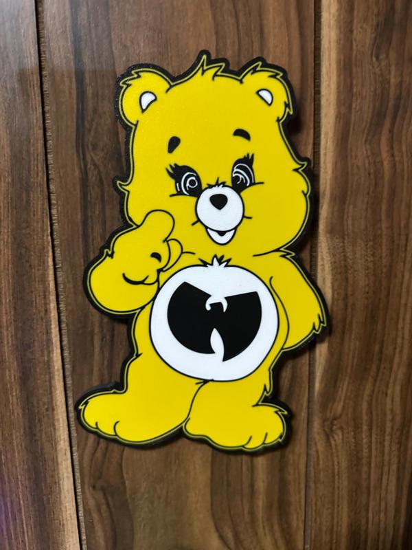 wu tang care bear lightbox/ wall art