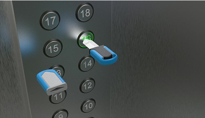 Anti-Epidemic Blade Elevator Button Cover
