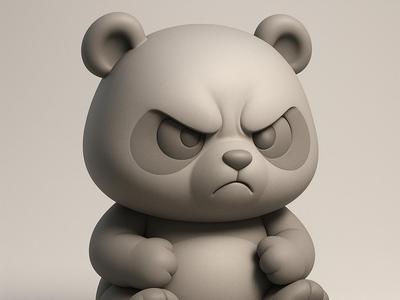 Cute Angry Panda 