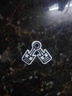 Piston and Connecting Rod Key Ring