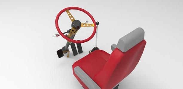 Seat and steering car or Truck