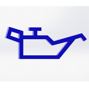 ENGINE OIL WARNING LIGHT Keychain