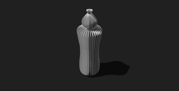 Candle-inspired vase