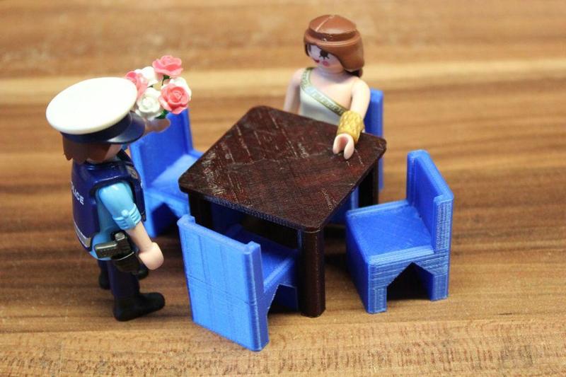 restaurant chair [playfab 181006, playmobil compatible]