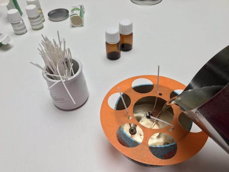 Candle wicks holder - placeur de Mèches pour bougie