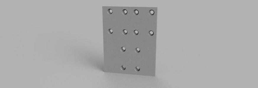 Anet A8 Carriege Plate Template