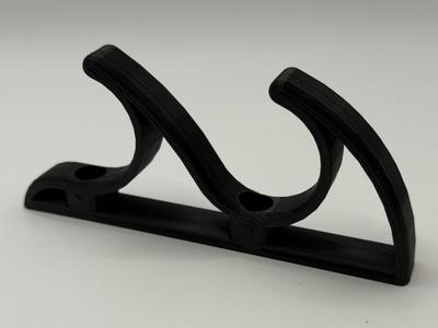 Wall-Mounted Fishing Pole Rack (2 Poles)