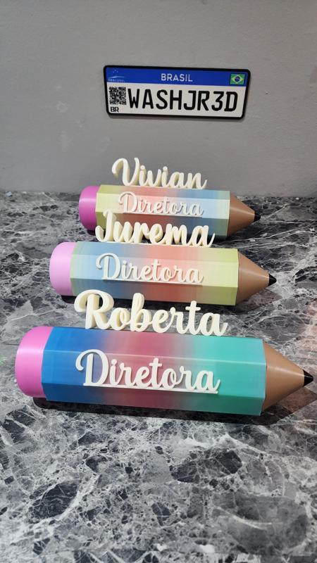 Pencil Table Tag Teacher Director School