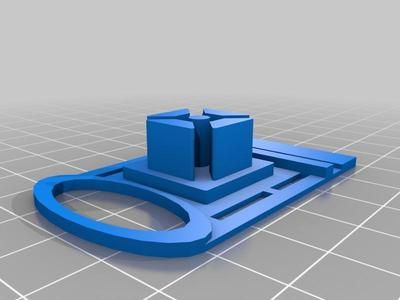 Pen holder plate for joining to 20x20 extrusion (H-Bot / Axidraw)