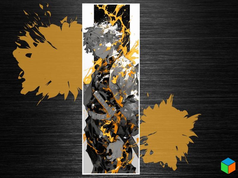 Zenitsu Thunder Breathing Bookmark Demon Slayer