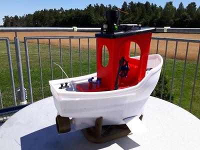 RC Benchy - Roll stabilisation fin mod