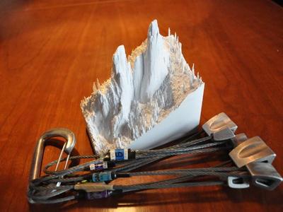 Yosemite Valley's Cathedral Spires 3dTopo