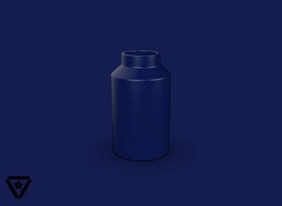 124. Cylinder Goemetric Pottery Vase - V21 - Keiko (Inches)