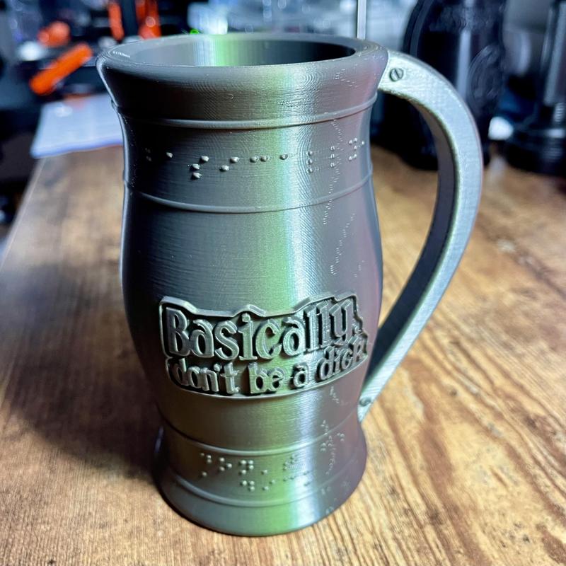 Coozie Mug : Basically Don't Be A Dick