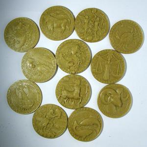 Zodiak medallion set