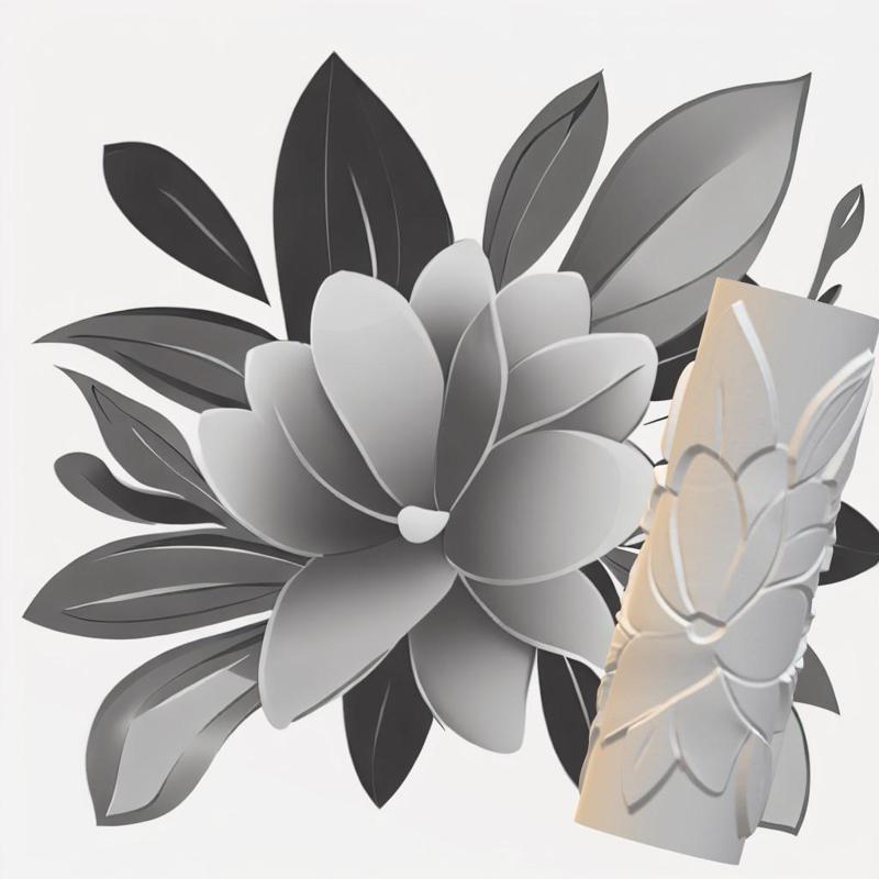 Floral Pattern Clay Roller for 3D Printing