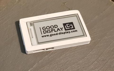 ESP32 TTGO T5 development board with e-paper display