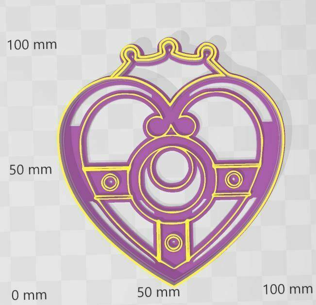 Sailor Moon - Cosmic Comic Heart cookie cutter