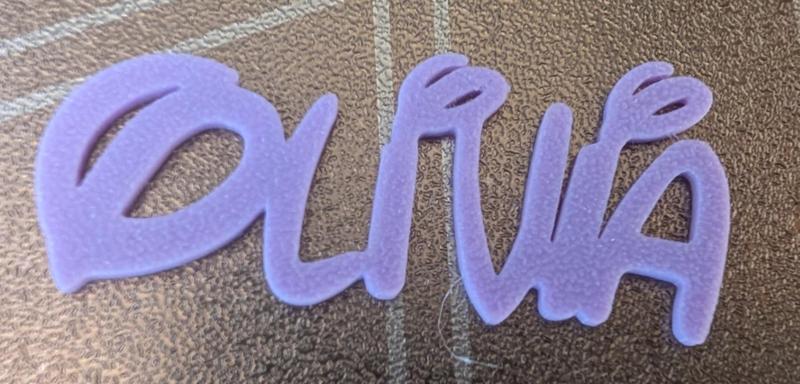 Disney name Olivia written