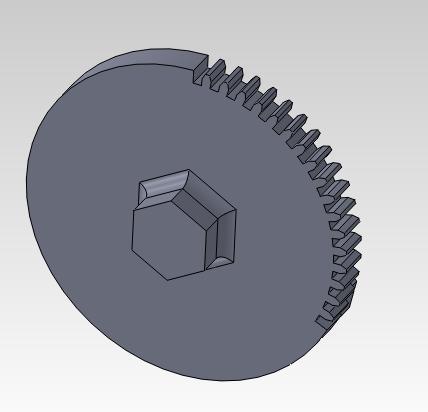 3D printable sprocket - Lada Granta (Reference: 240292A)