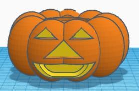Pumpkin candle holder for TinkerCAD design contest