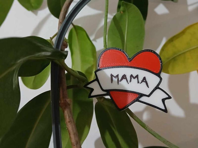 Valentine Gift Nametag - Heart