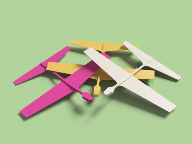 Flyable Glider Airplane, Glider 001