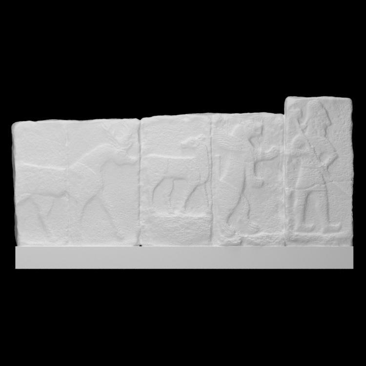 Relief orthostats from a citadel gate