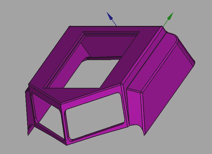 Kenworth K100 Style Aerodyne Roof For Tamiya 1/14 Globe Liner