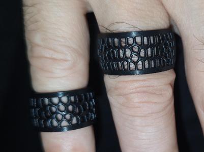 rings voronoi, two size inner 16 and21 mm