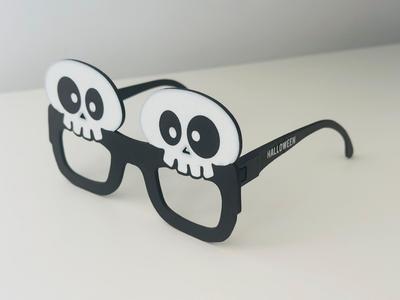 Title Skull Glasses – Halloween Party Eyewear
